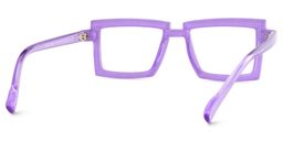 Zephyr Rectangle Lavender Glasses5