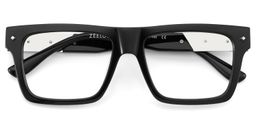 Trent Rectangle Black Glasses2
