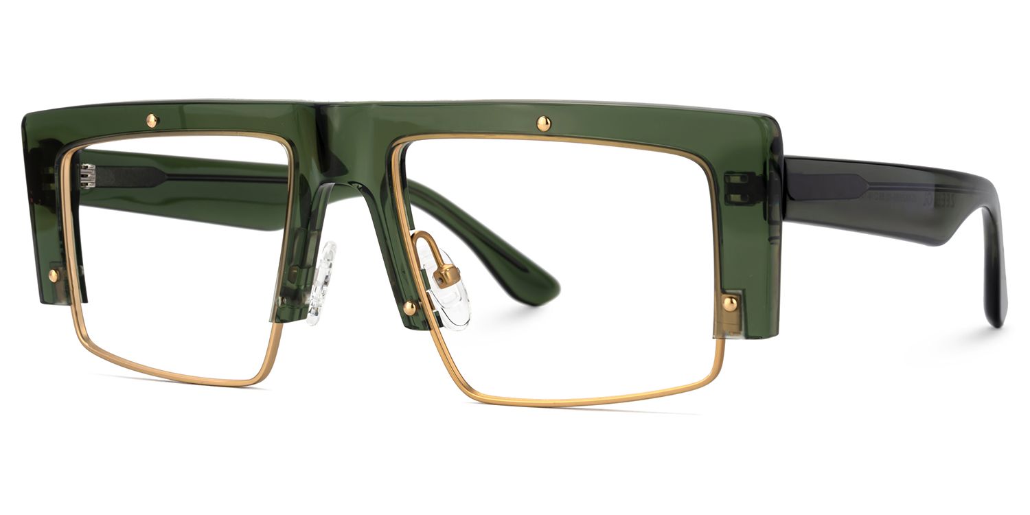 Maldonado Men's Green Glasses With Rectangle Shape | ZEELOOL Canada2