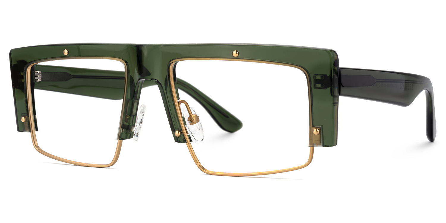 Maldonado Men's Green Glasses With Rectangle Shape | ZEELOOL Canada2