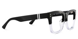 Gaydeh Rectangle Black Crystal Glasses4