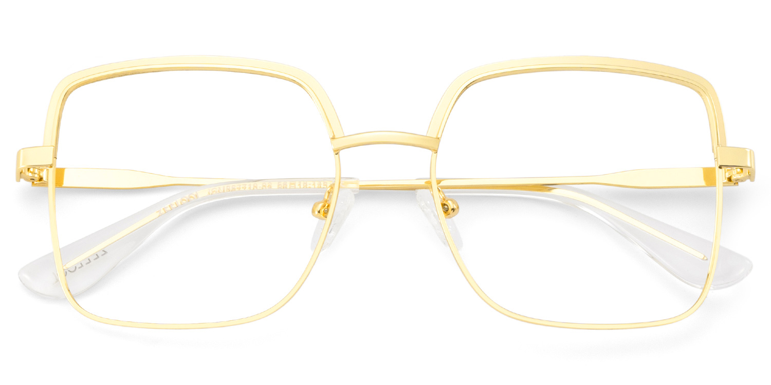 Square Large Metal Glasses Frames- Karan Glasses1