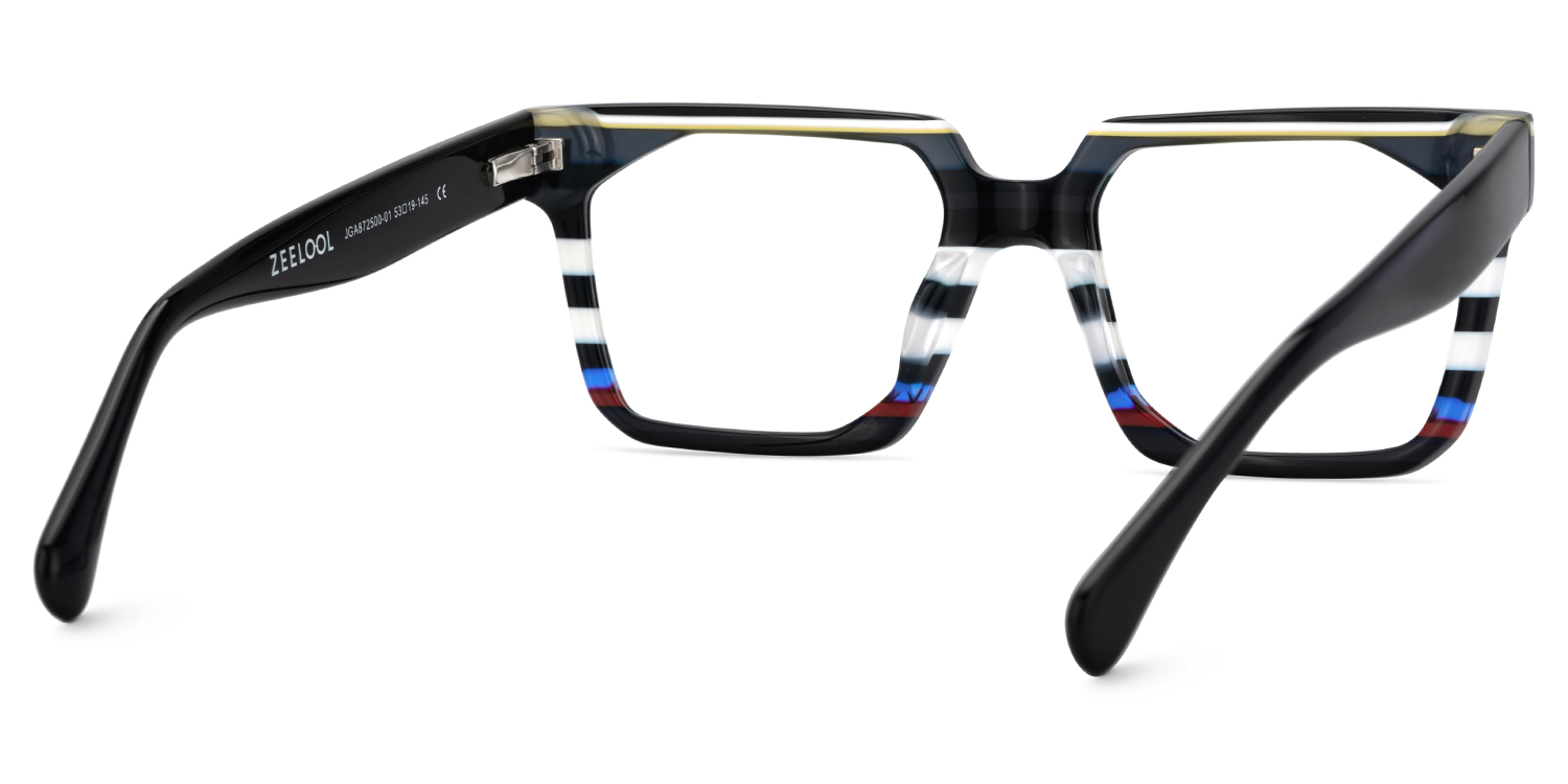 Laguer Rectangle Black Glasses5