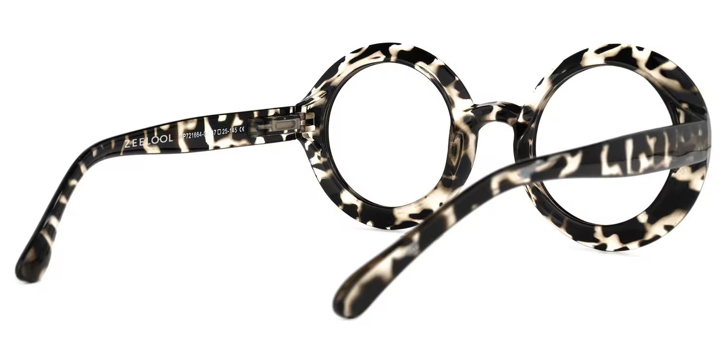 Franca Round Dark-Tortoise Glasses | ZEELOOL Canada3