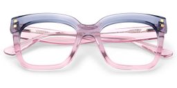 Minguela Square Gray Pink Glasses2
