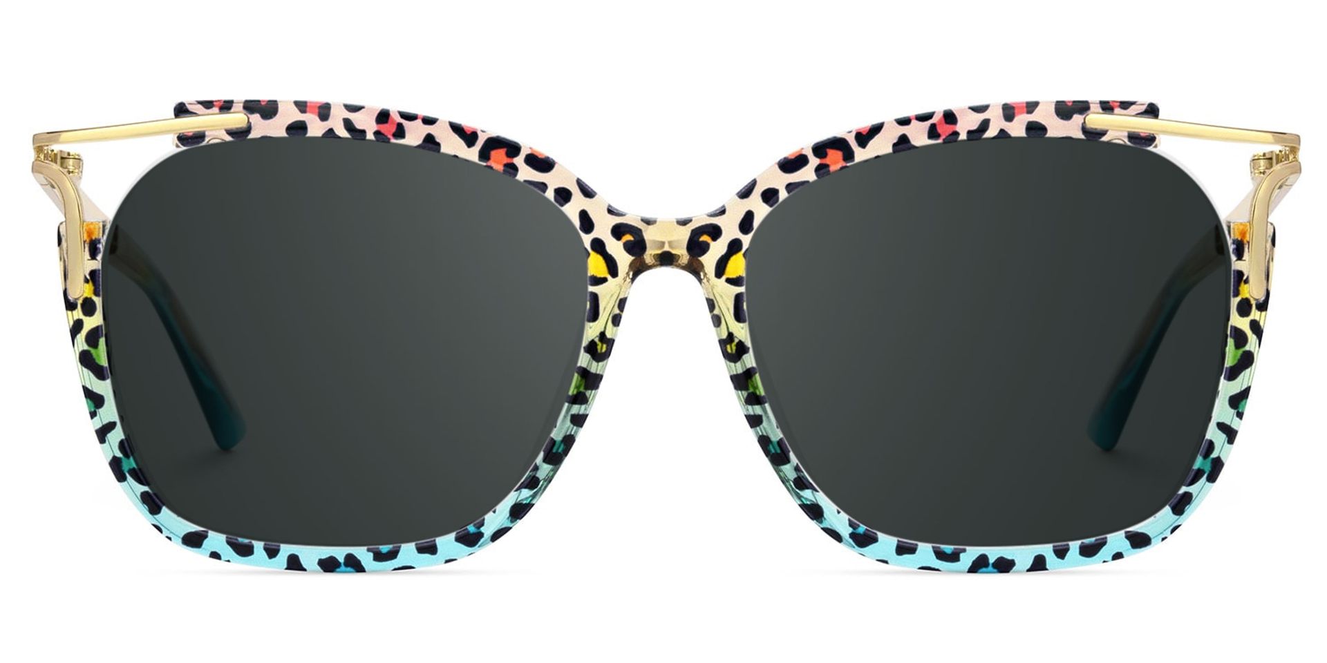 Spring hinges Sidibe Sunglasses, Sidibe Blue leopard Sunglasses -Zeelool0