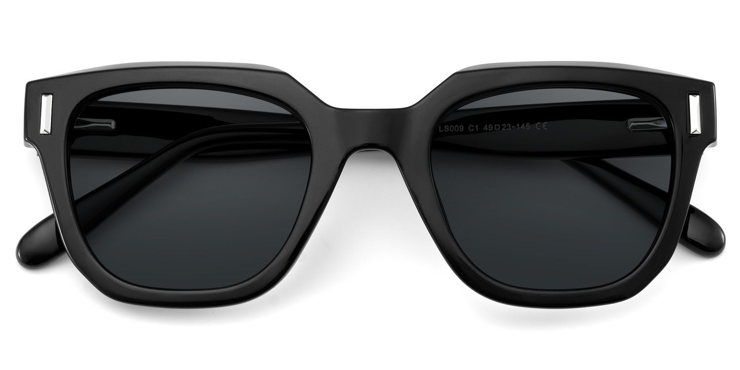 Nia Black Square Sunglasses Online | ZEELOOL Canada1