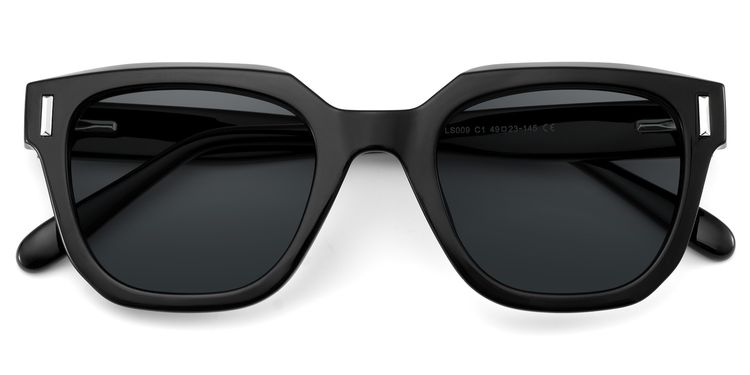Nia Square Black Sunglasses