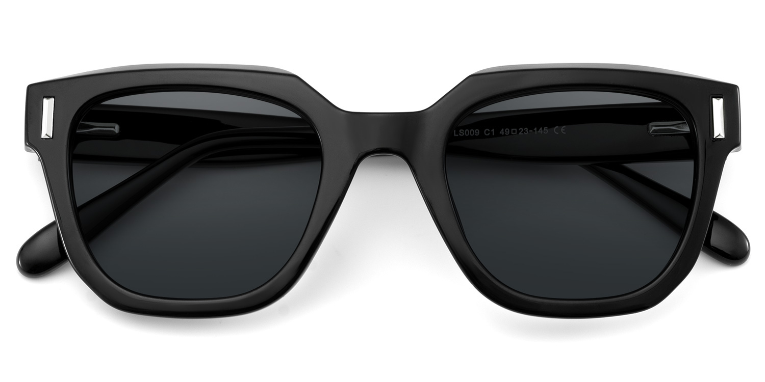 Nia Square Black Sunglasses1