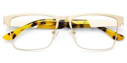 Jasper Browline Gold Glasses2