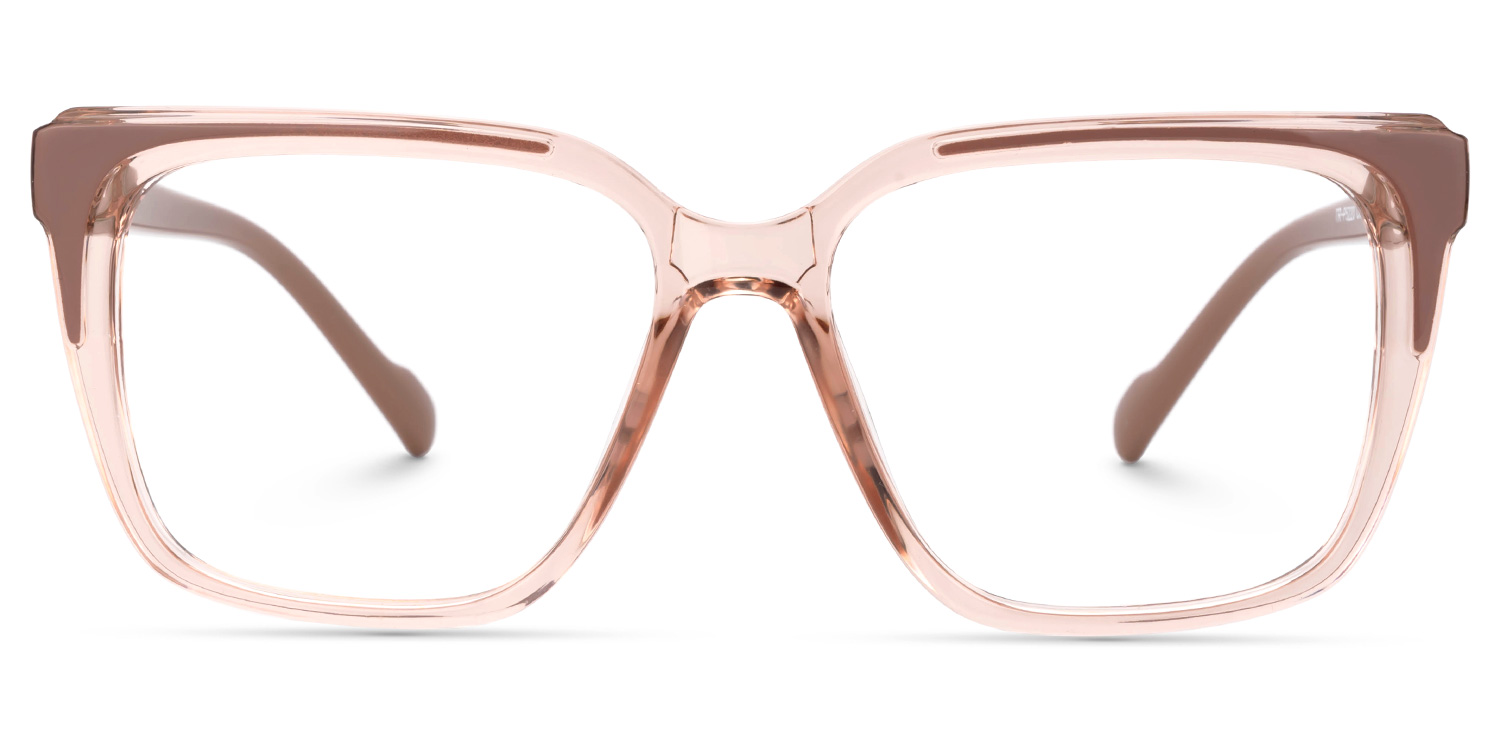 Dory TR90 Square Pink Frame Glasses | ZEELOOL Canada0