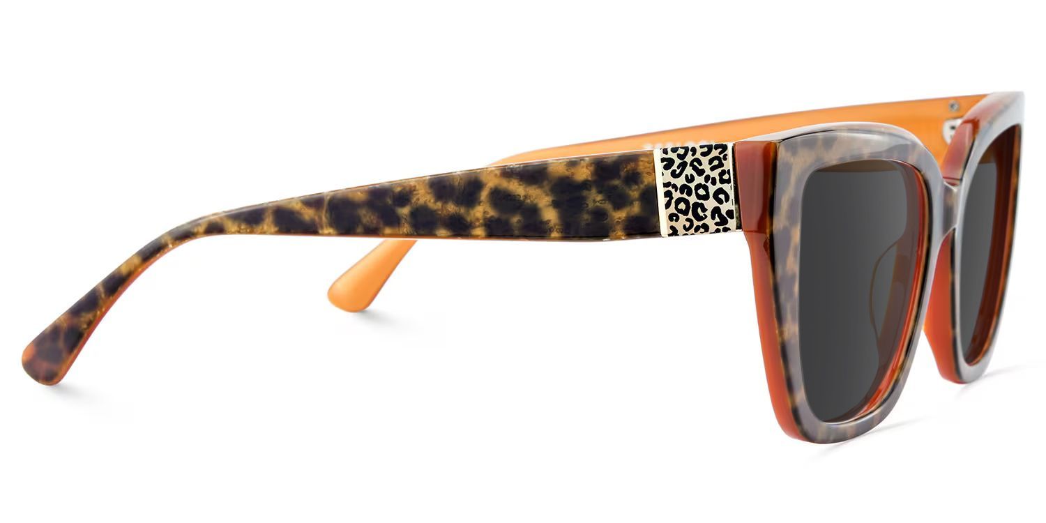 Square Frame Leopard Glasses on Sale3