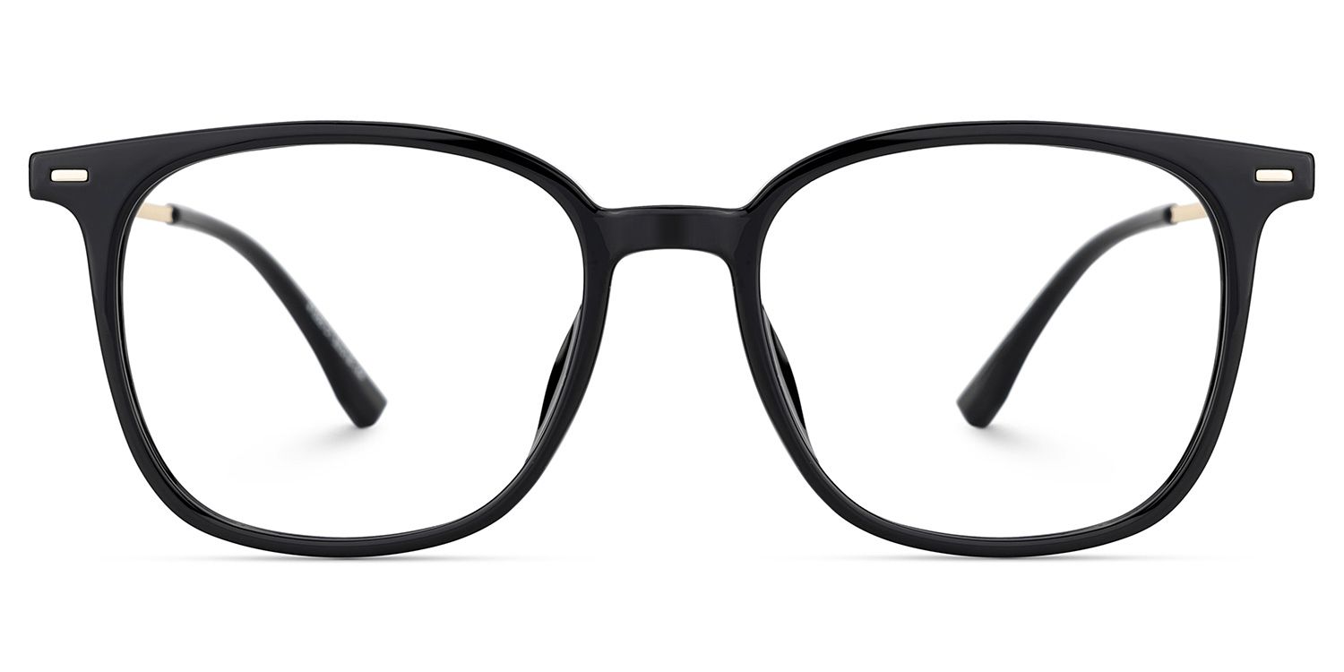 Cora Square Black Frame Eyeglasses for Woman| ZEELOOL Canada1