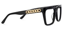Rascoe Rectangle Black Glasses4