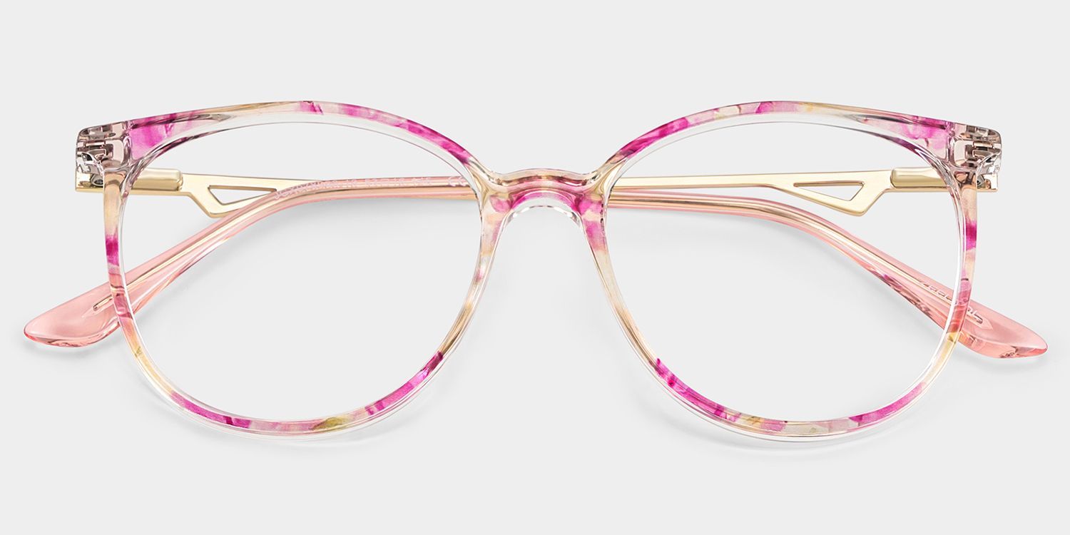Chanty Petal Pink Round Mixed Glasses for Women | ZEELOOL2