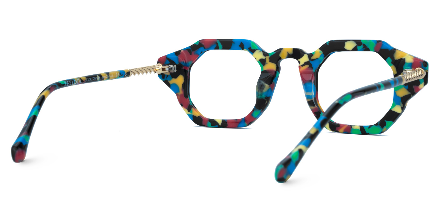 Buy speckled Hexagon Shape Glasses Frames Online | ZEELOOL Canada3