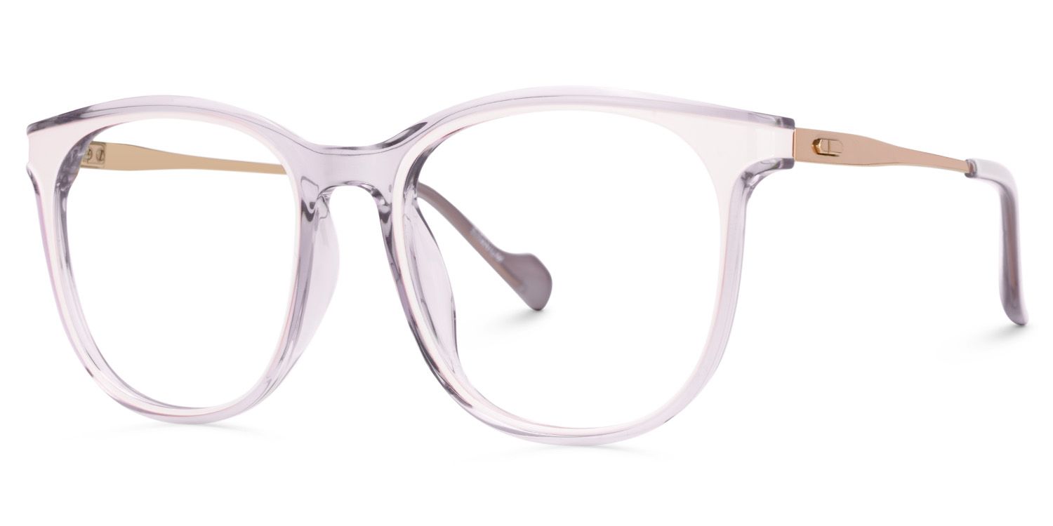 Lilac Eyeglasses Frames In Round Shape2