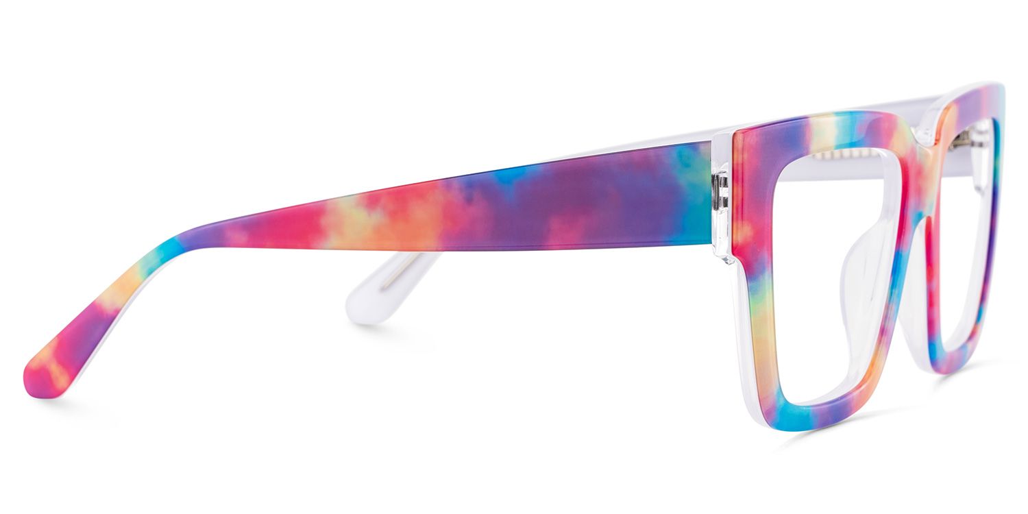 Pop  Acetate Colorful Frame Glasses with Square Shape | ZEELOOL Canada4