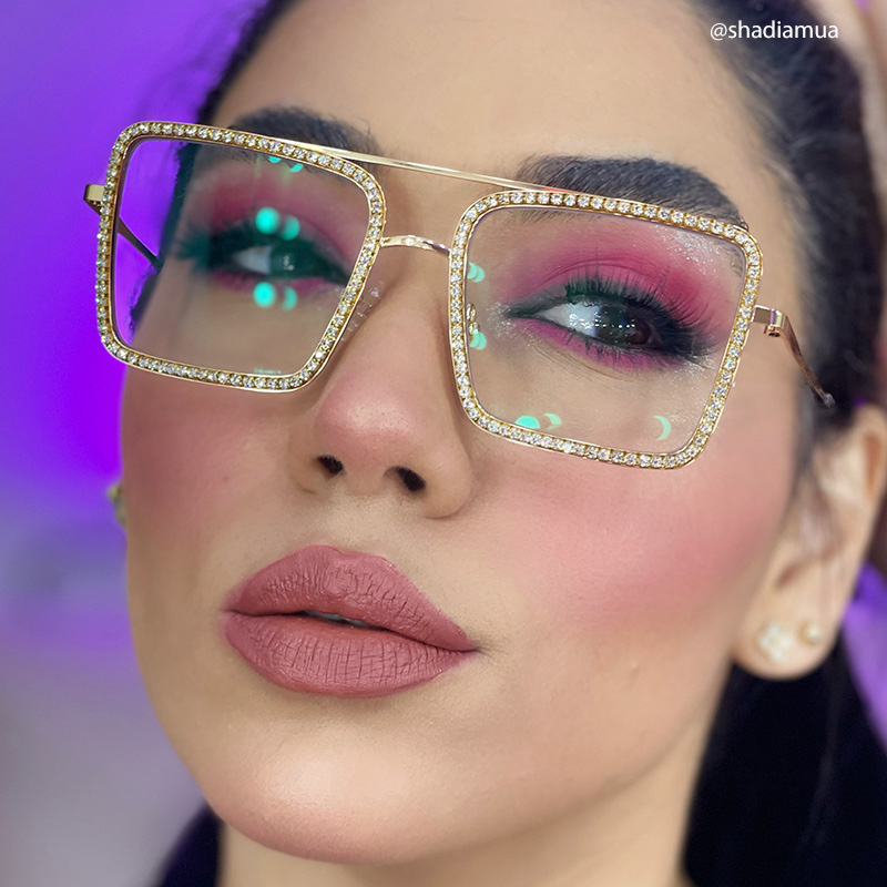 Diva Square Gold Glasses10