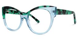 Pellegrino Cateye Blue Glasses1