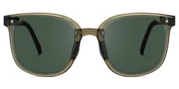 Sulaika Green Square Sunglasses0