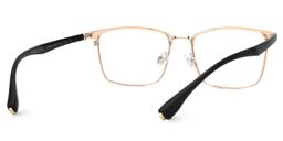 Eaddy Rectangle Gold Glasses3