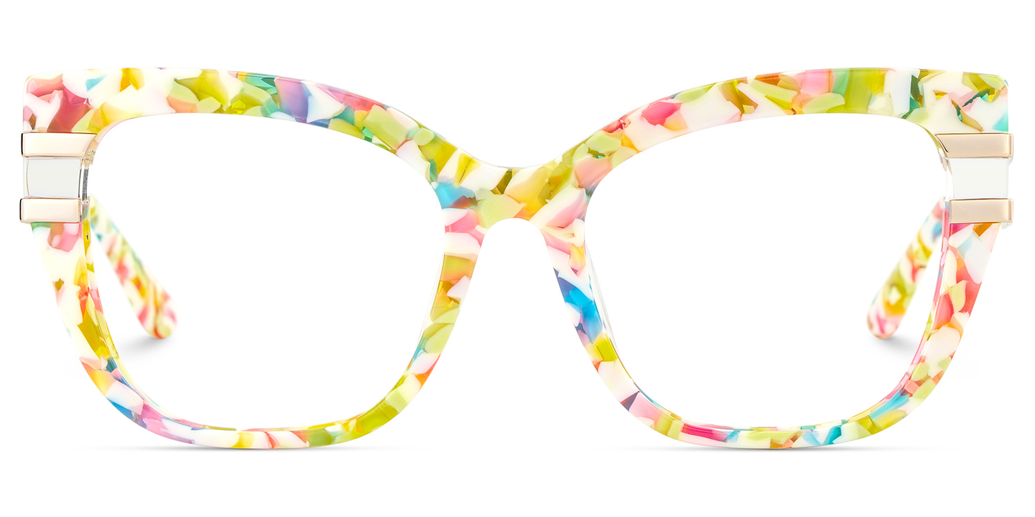 Kieran Rectangle Mottled Glasses good-img