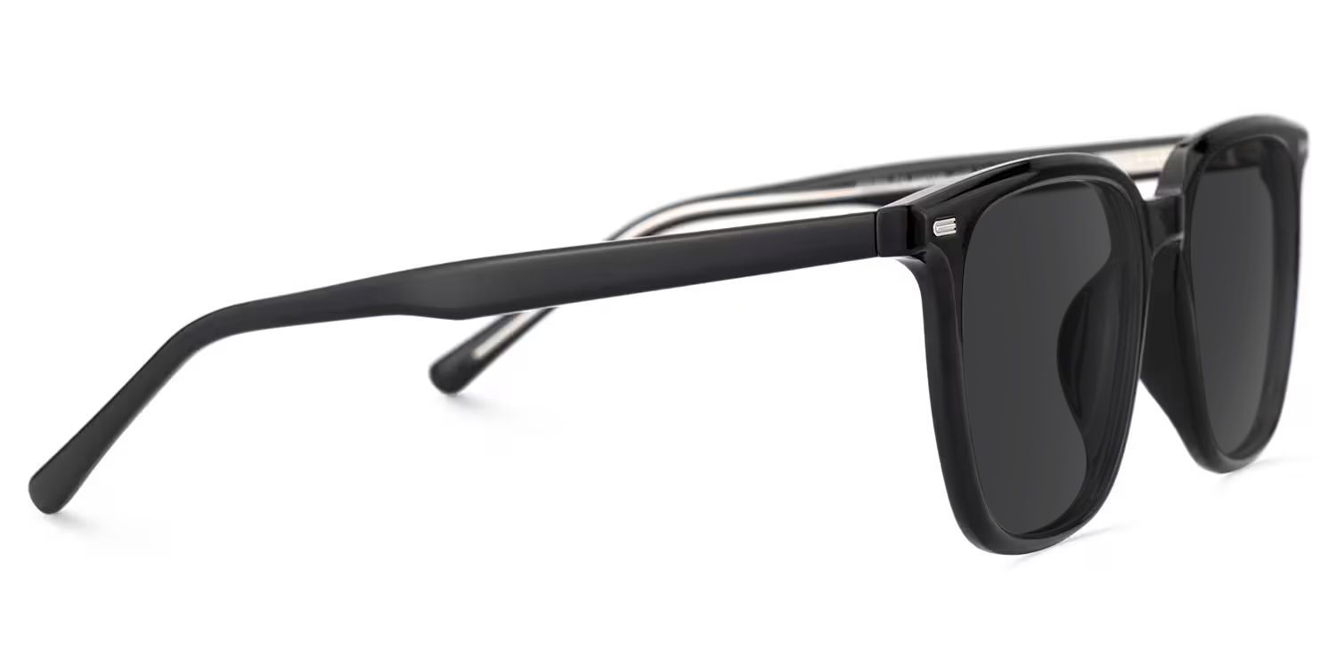Eliza Black Square Sunglasses to Frame Your Face | ZEELOOL CA3