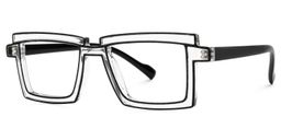Zephyr Rectangle Clear Glasses2