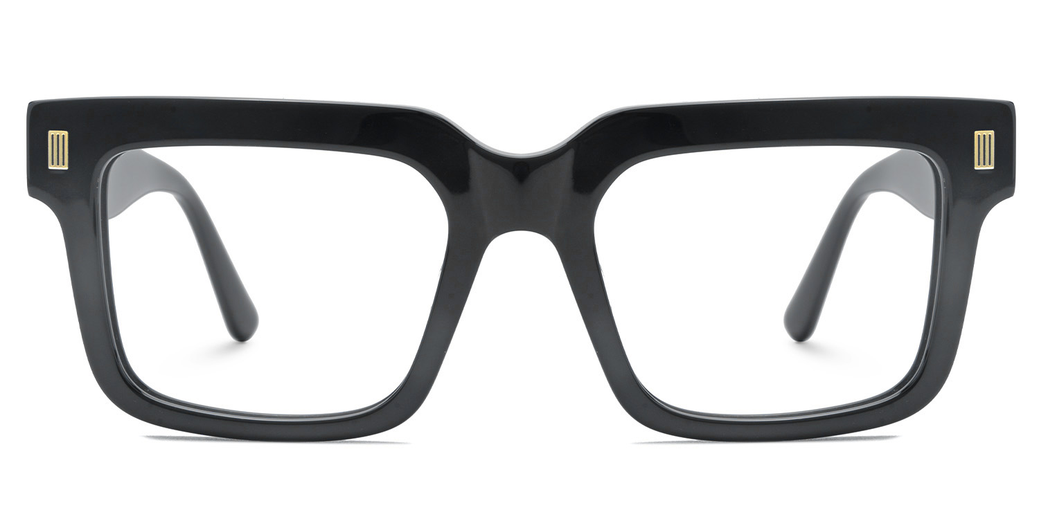 Thomason Rectangle Black Glasses1