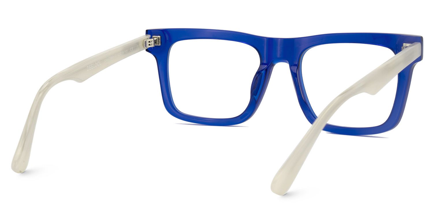 Square Blue Glasses For Men | ZEELOOL Canada6