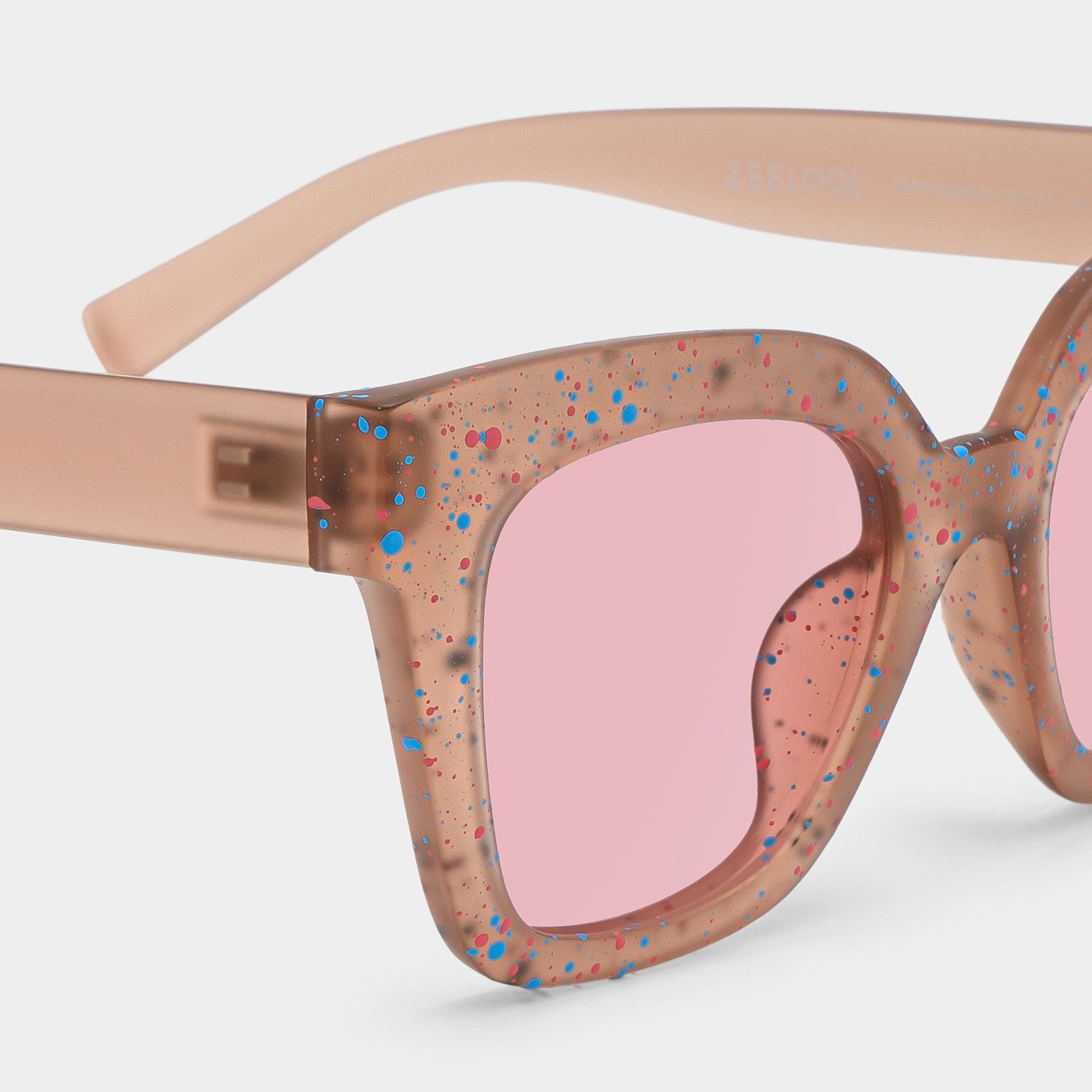Malcolm Square Matte Brown Sunglasses for Women & Men | ZEELOOL CA4
