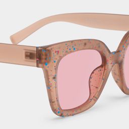 Malcolm Matte Brown Square Sunglasses4