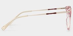 Jacqui Pink Tortoise Square Glasses4