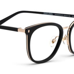 Caden Round Black Glasses6