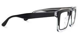 Holly Rectangle Black Glasses2