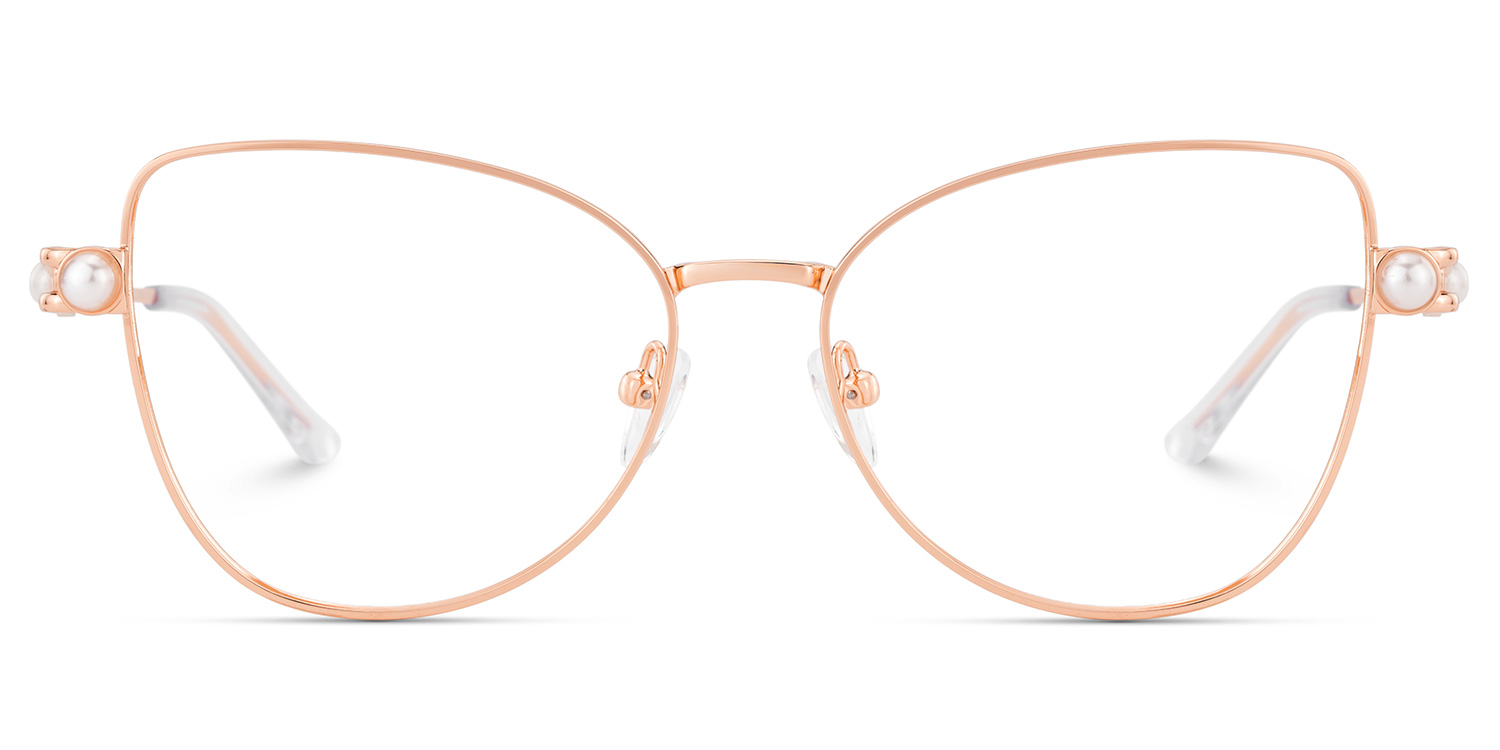 Gaga Cat eye Rose Gold Glasses0