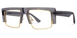 Maldonado Gray Rectangle Glasses2