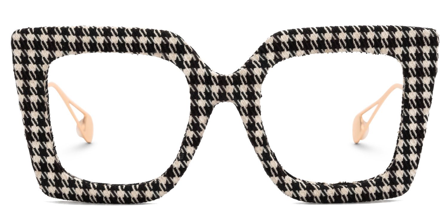 Latanya Two-Tone Eyeglasses with Square Shape | ZEELOOL Canada0