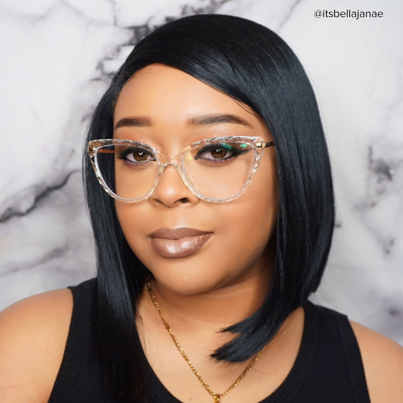 Lucas Cat Eye Glasses with Crystal Frames | ZEELOOL Canada5