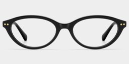 Ashby Black Oval Glasses0