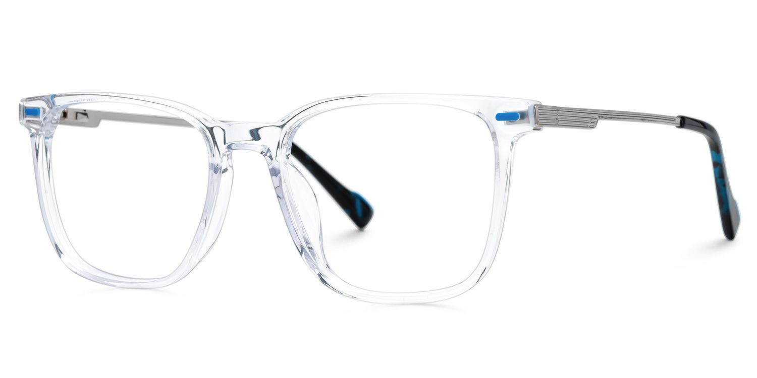 Dirrib Rectangle Clear Color Frame Glasses for Men | ZEELOOL Canada1