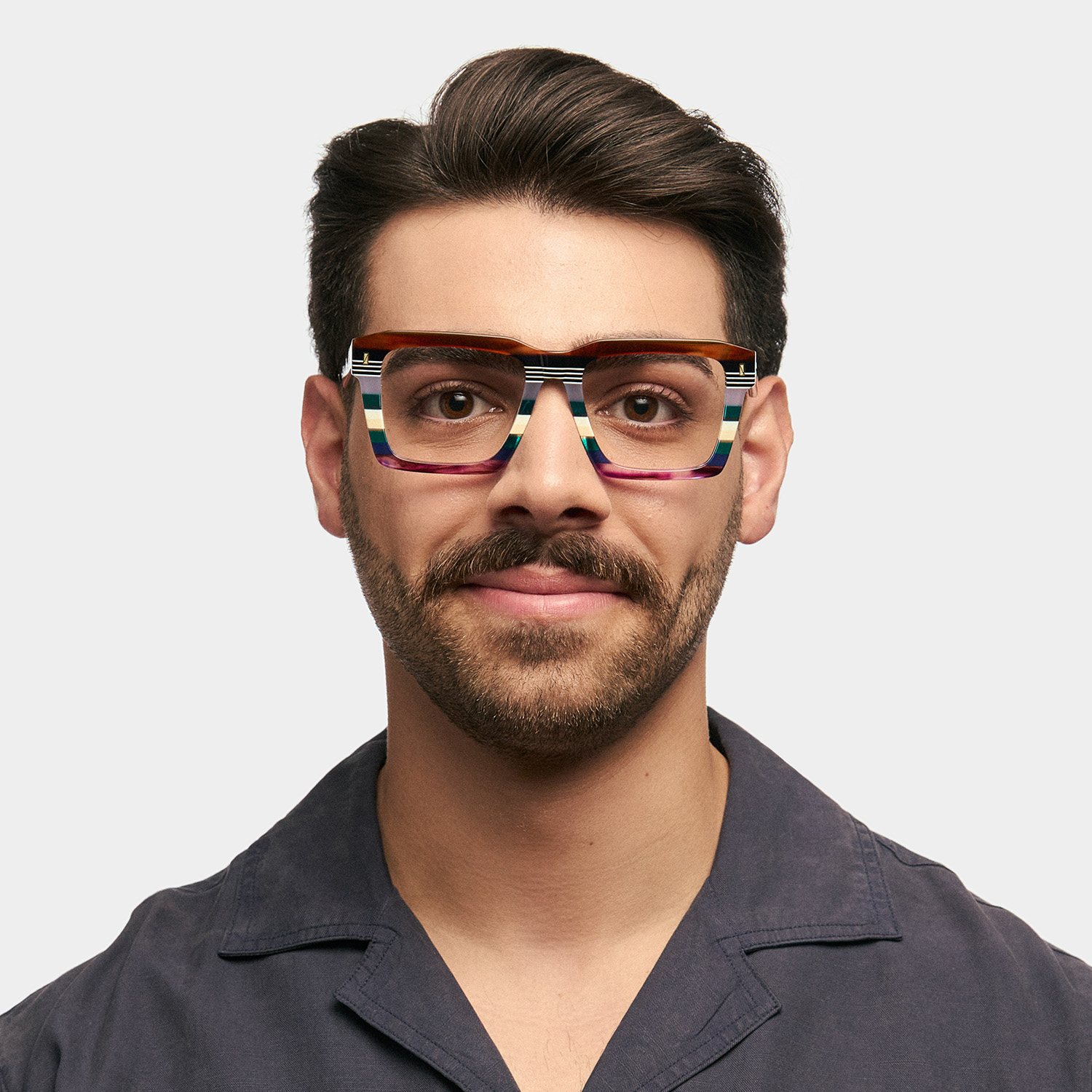 Kenish Square Multicolor Glasses0