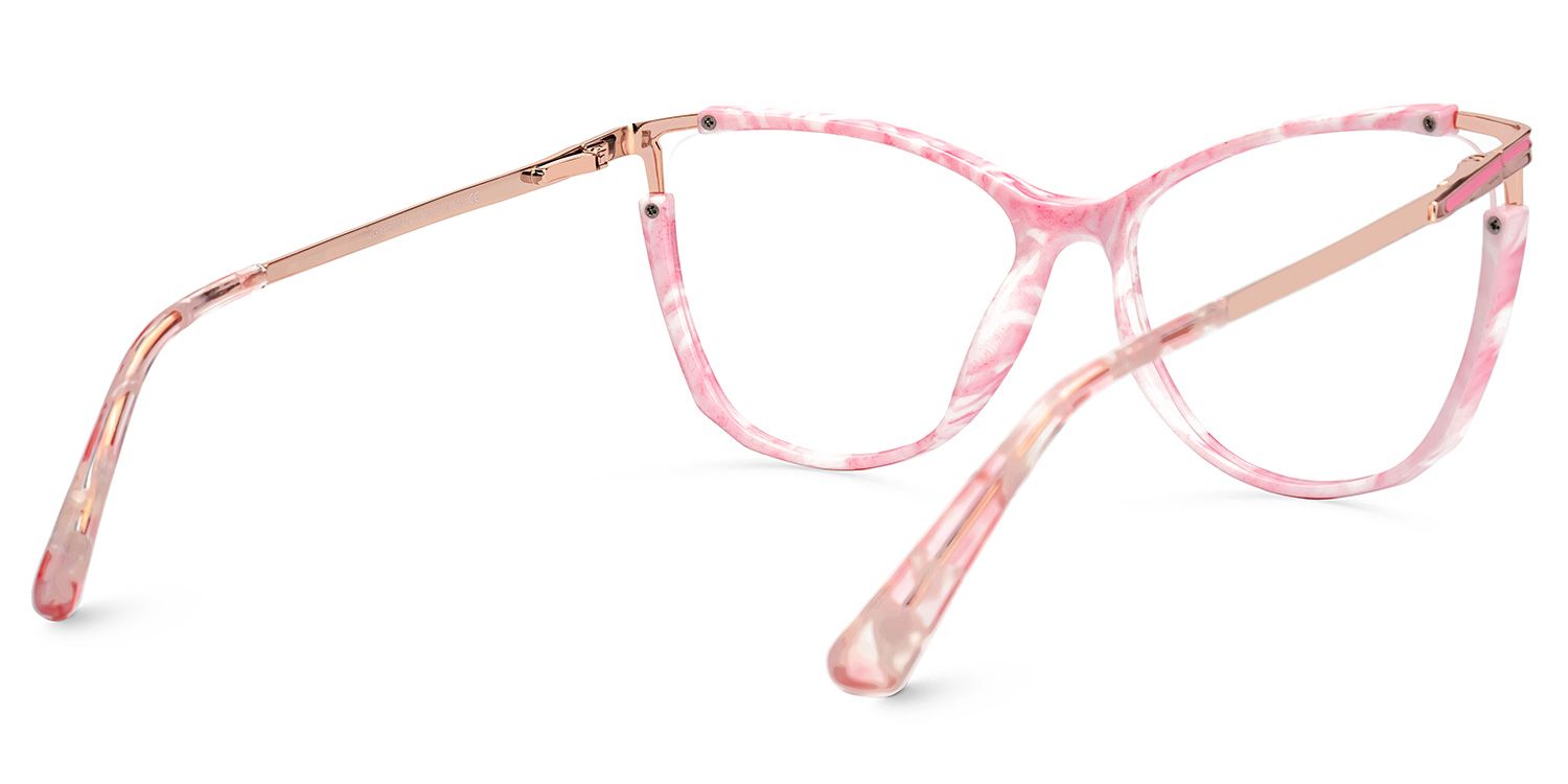 New Pink-Floral Color for Yomary Mixed-Material Eyeglasses  | ZEELOOL Canada3