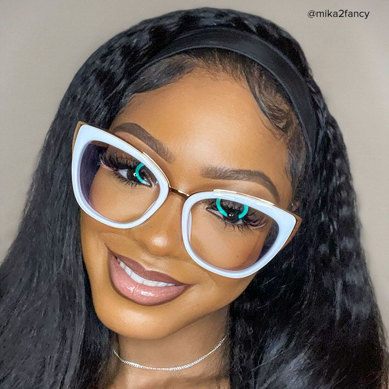 Ruiz Cateye White Glasses | ZEELOOL Canada5