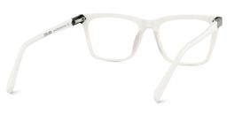 Denver Rectangle White Glasses5