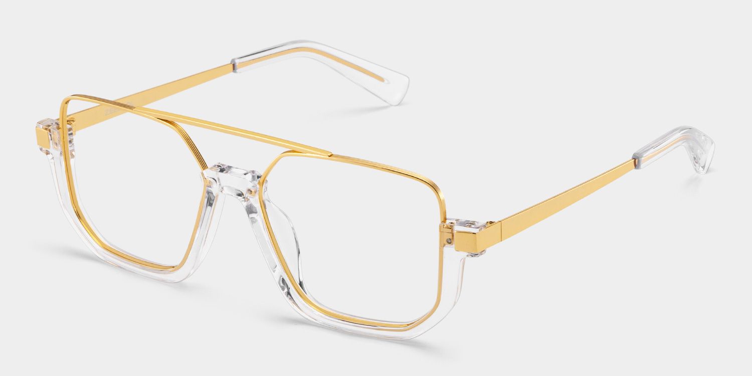 Oromiya Aviator Clear Frame Eyeglasses for Woman| ZEELOOL5
