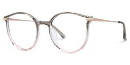 Caylan Round Gray-Pink Glasses1