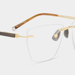 Ella Cat eye Gold Glasses8