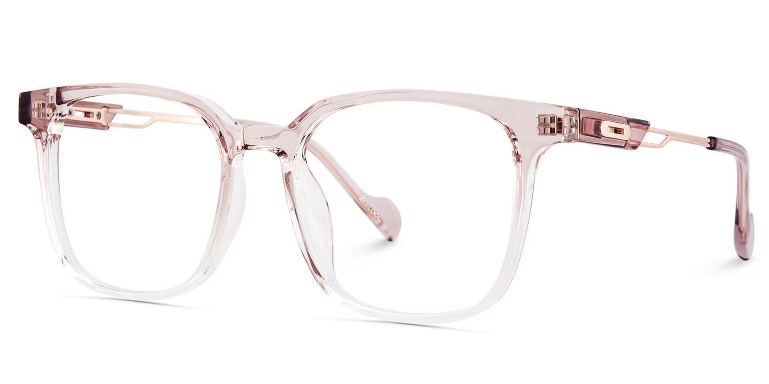Chloe Pink Square Prescription Glasses | Zeelool3